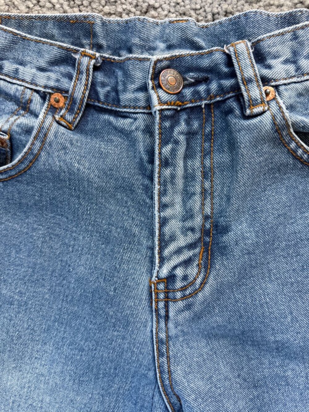 VTG 1998 Levi's 517 Made in USA Bootcut Jeans Distressed Light Wash 28x32 - Picture 5 of 14